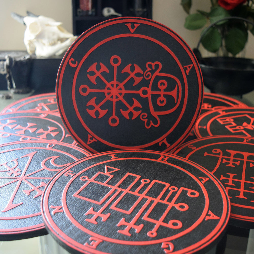 Goetia Demon Sigil - Ars Goetia Demons - Red