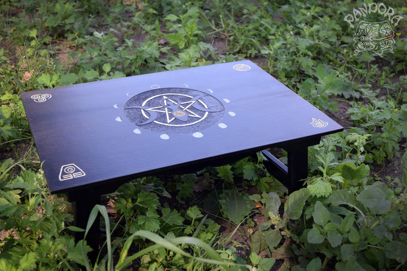 Altar Table - Altar Table "Moon Circle Goddess"