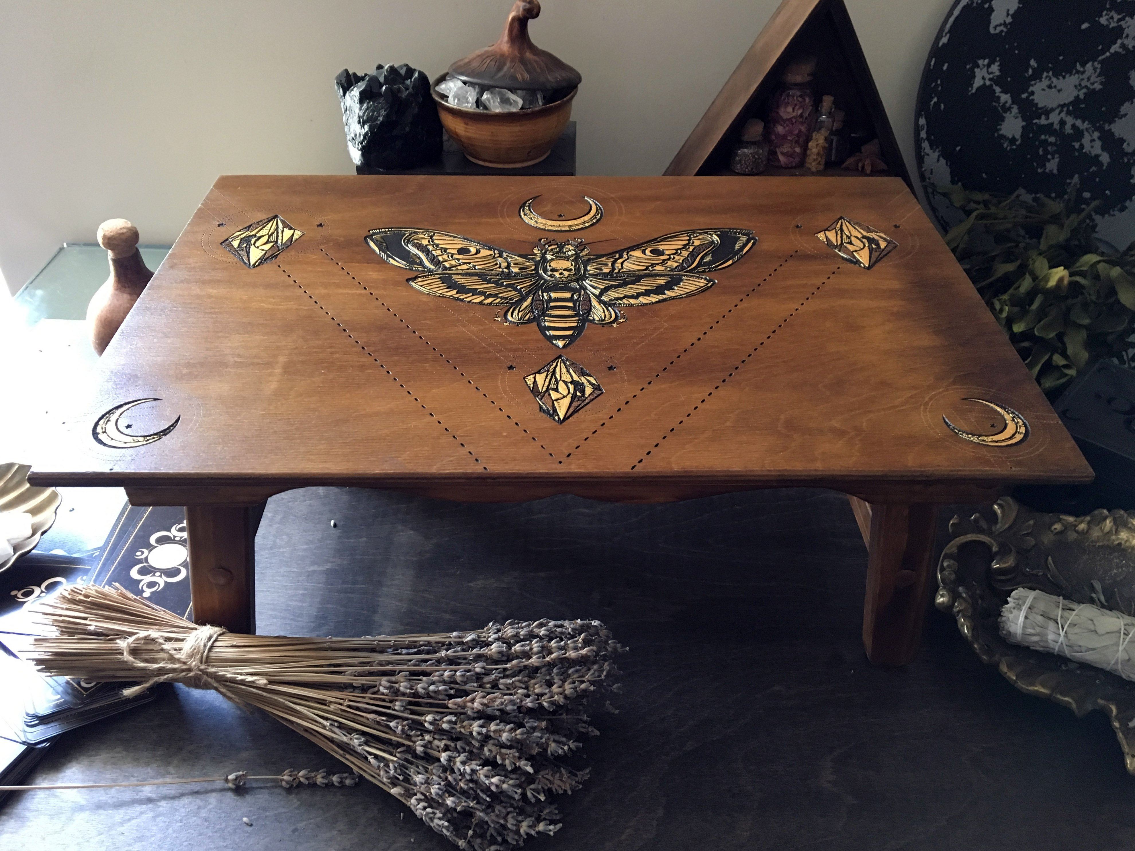 Altar Table "Golden Death's Head Moth"