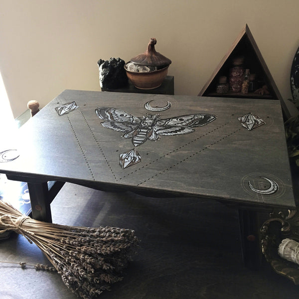 Altar Table "Silver Death's Head Moth"