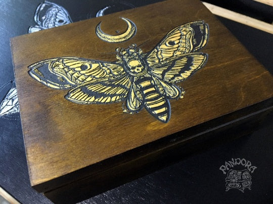 Box - "Golden Death's Head Moth"