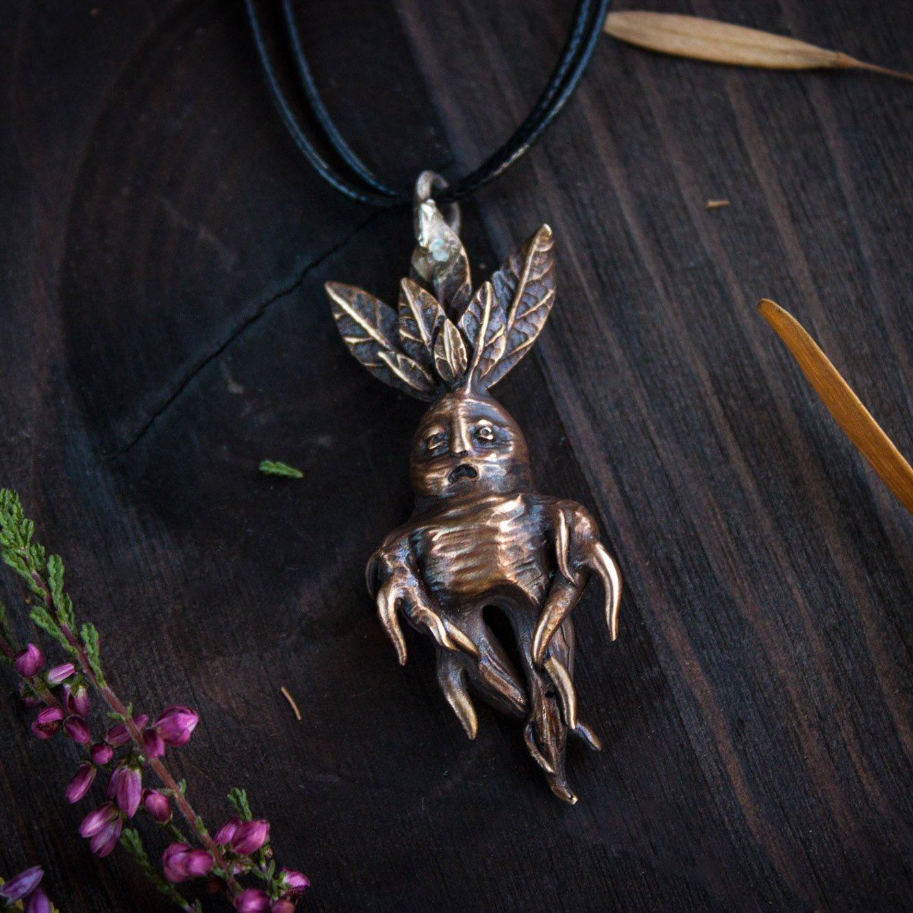 Bronze Pendant "Mandrake"