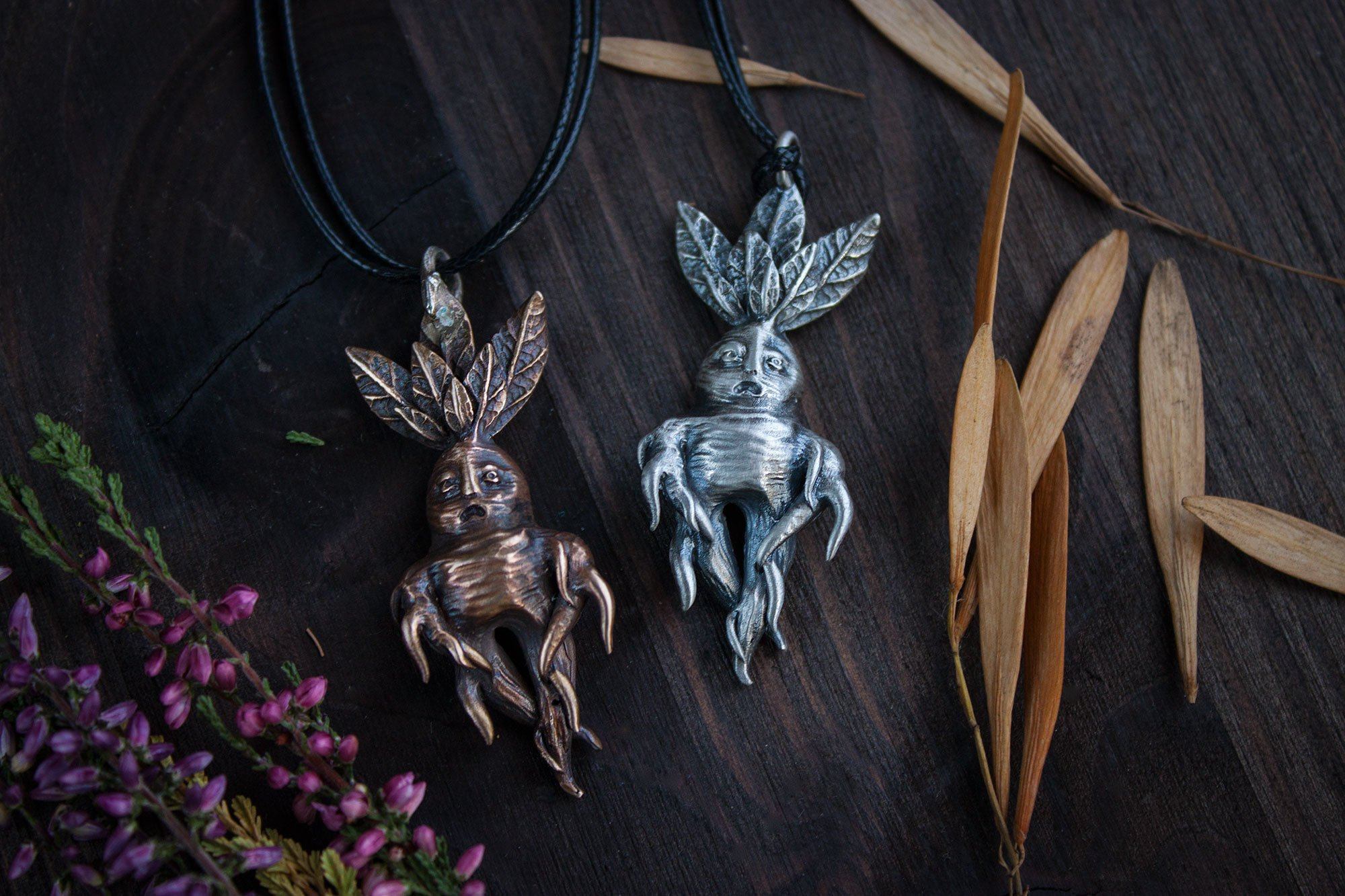 Bronze Pendant "Mandrake"