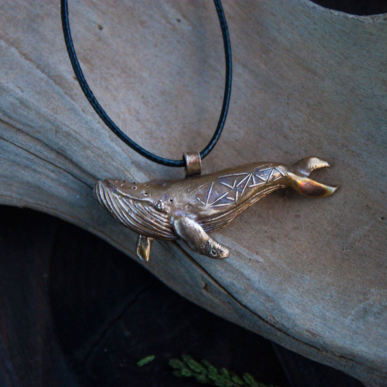 Bronze Pendant "Star Whale"