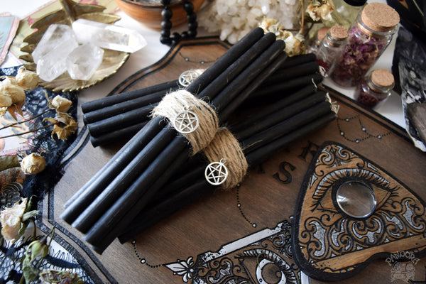 Candle - Black Beeswax Candles - Big