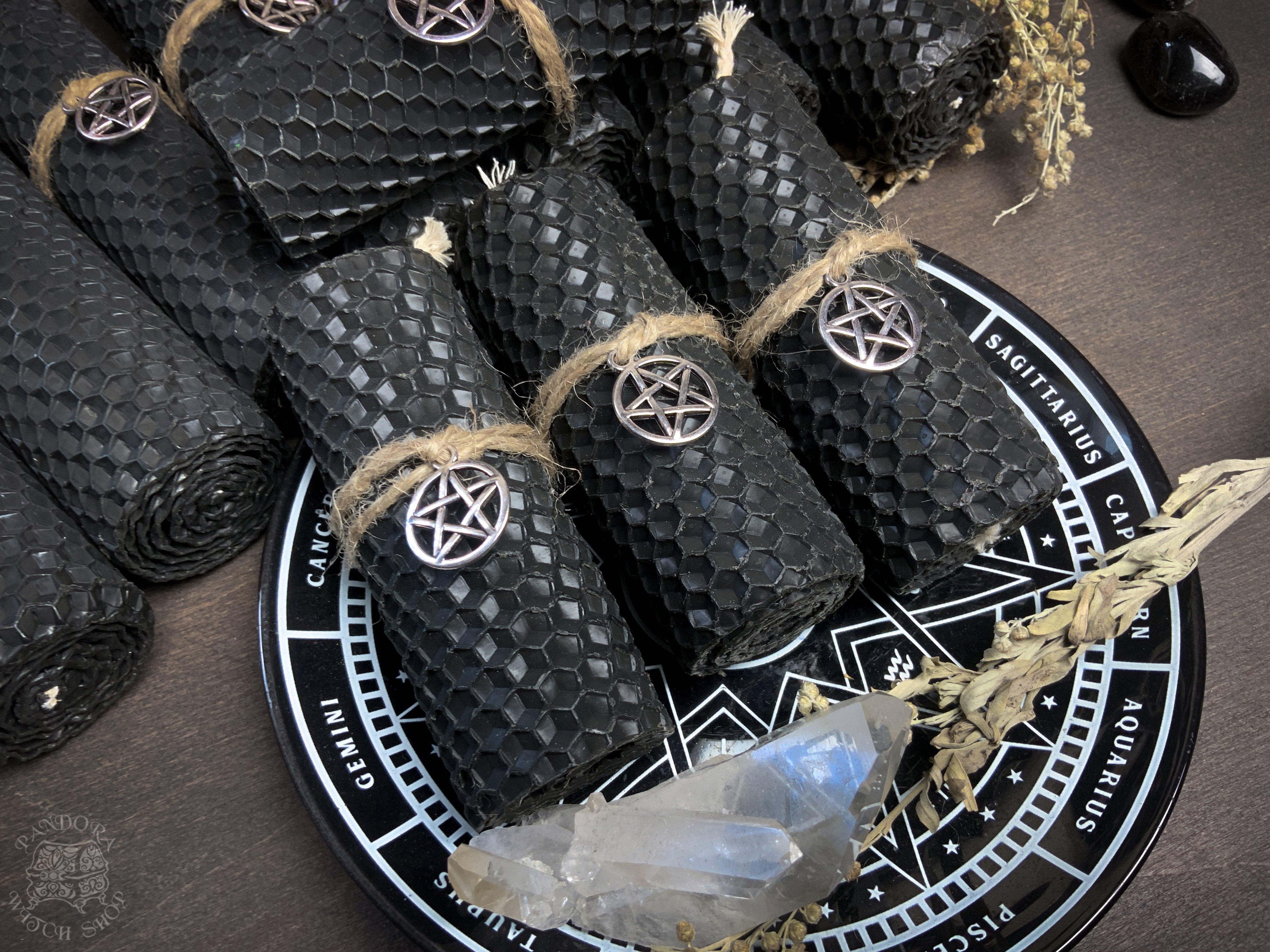 Black Honeycomb Candle