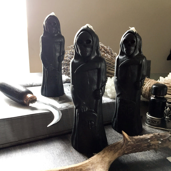 Candle - Black Reaper - Beeswax Candle