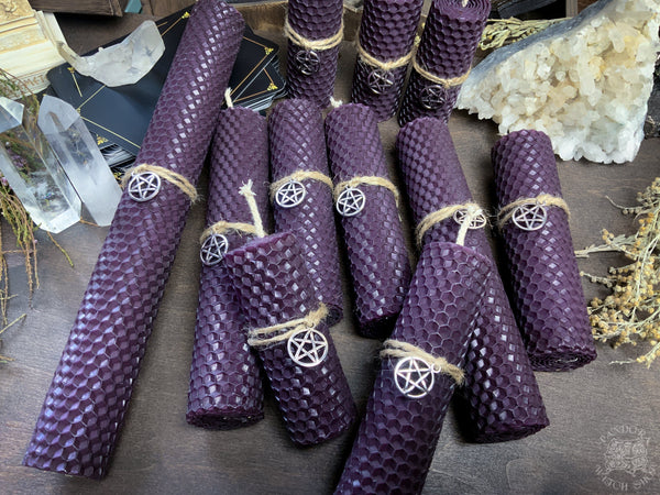 Dark purple Honeycomb Candle
