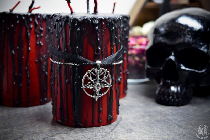 Candle - Gothika Hellfire - Beeswax Candle