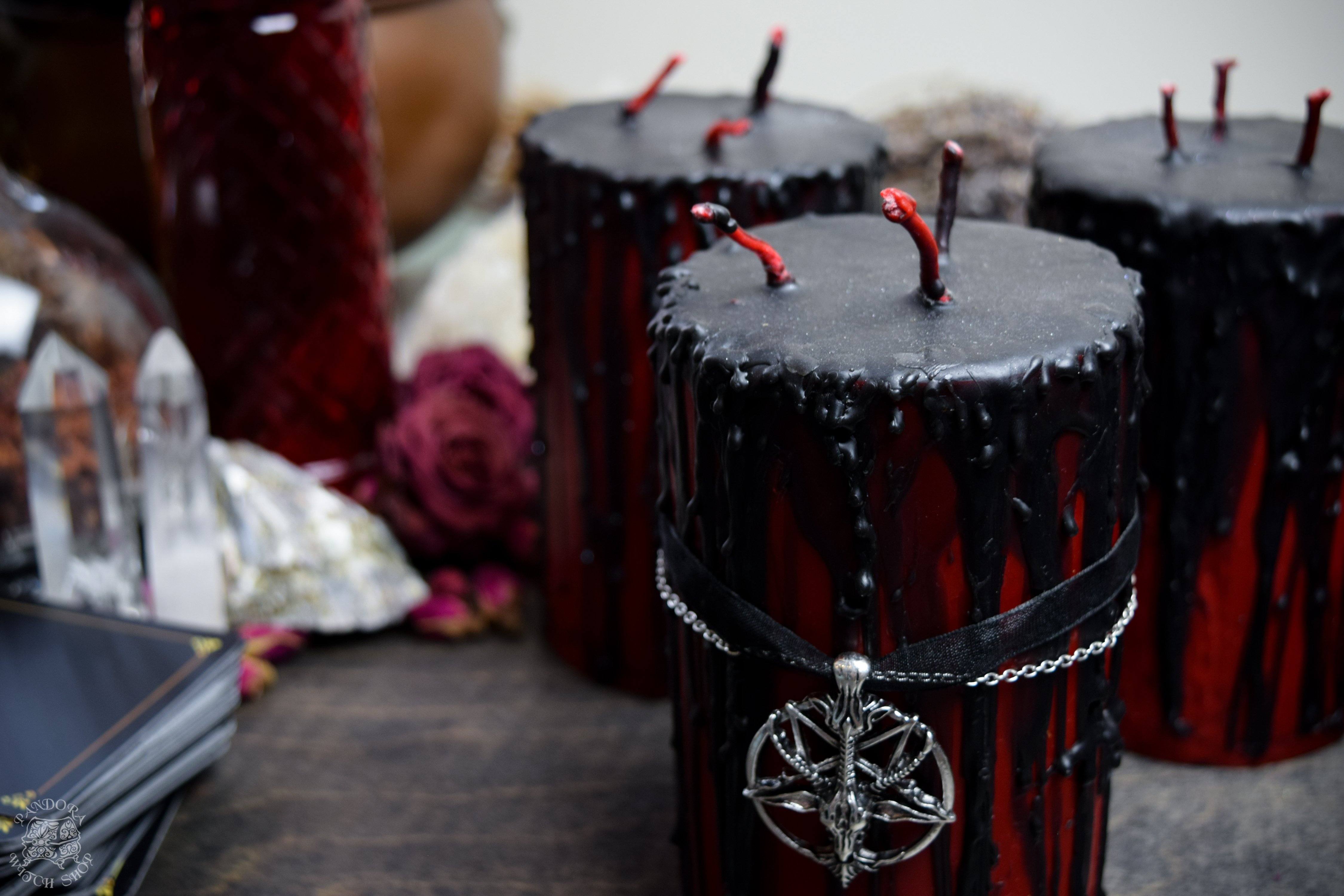 Candle - Gothika Hellfire - Beeswax Candle