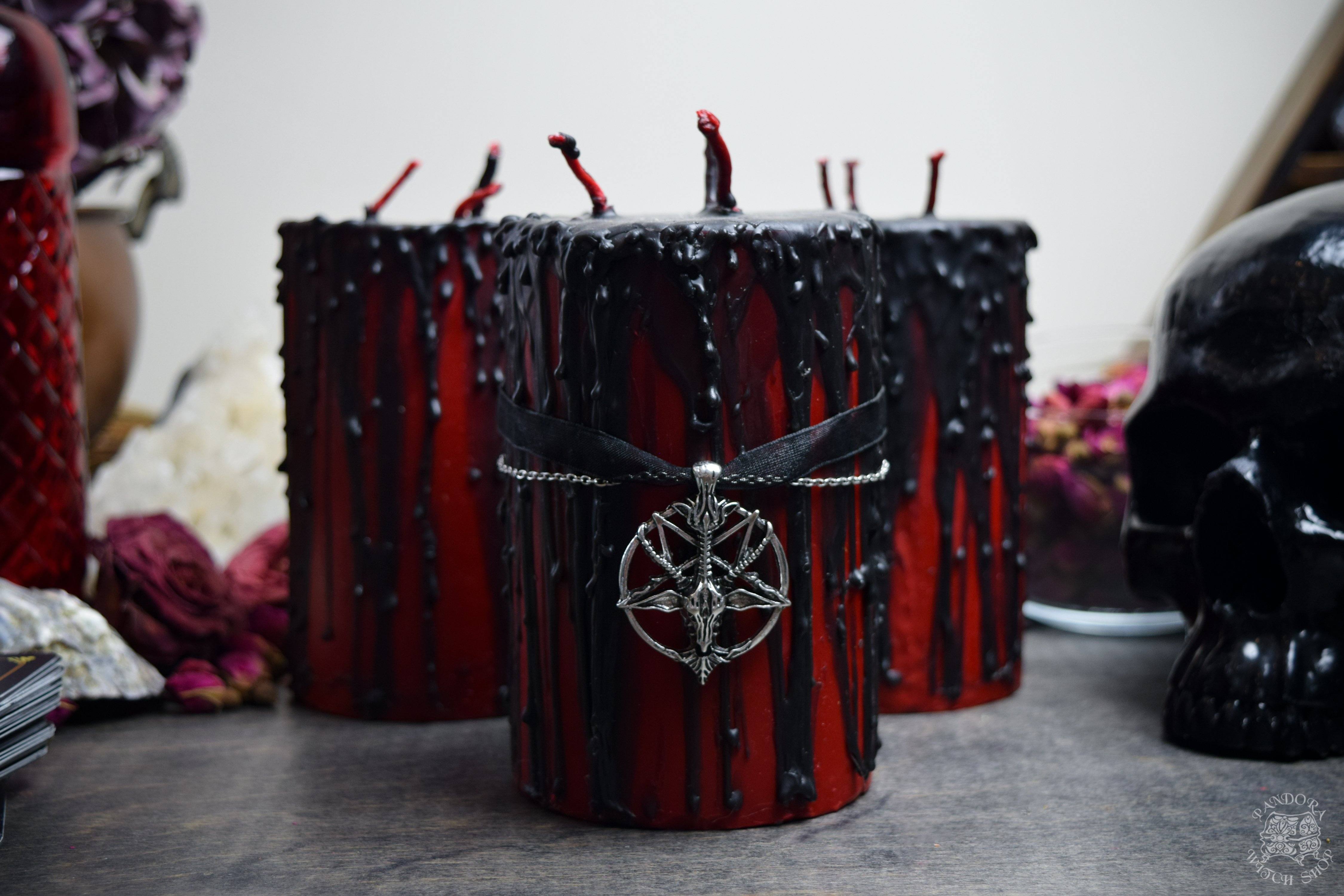 Candle - Gothika Hellfire - Beeswax Candle