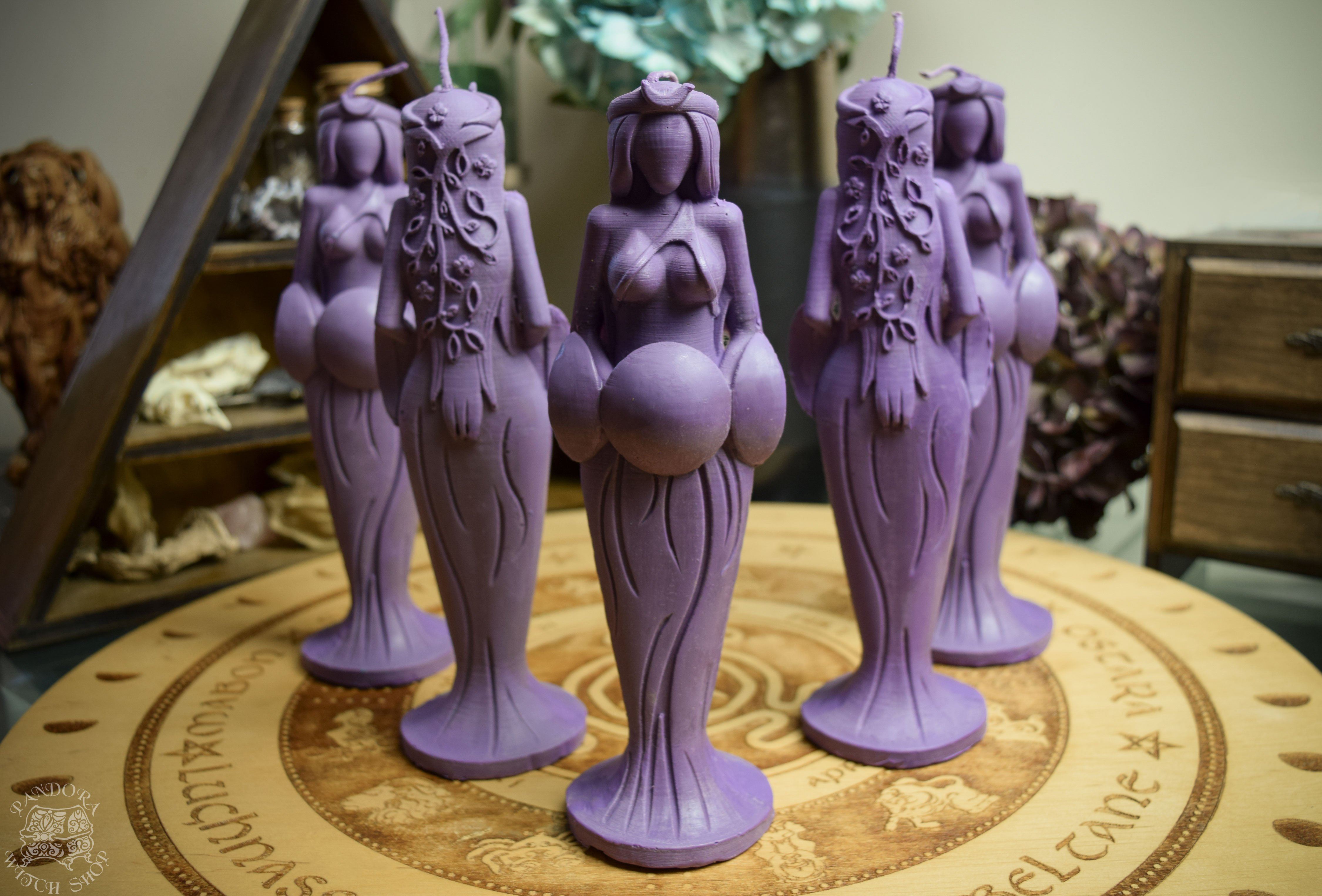 Candle - Great Goddess Of Destiny - Beeswax Candle