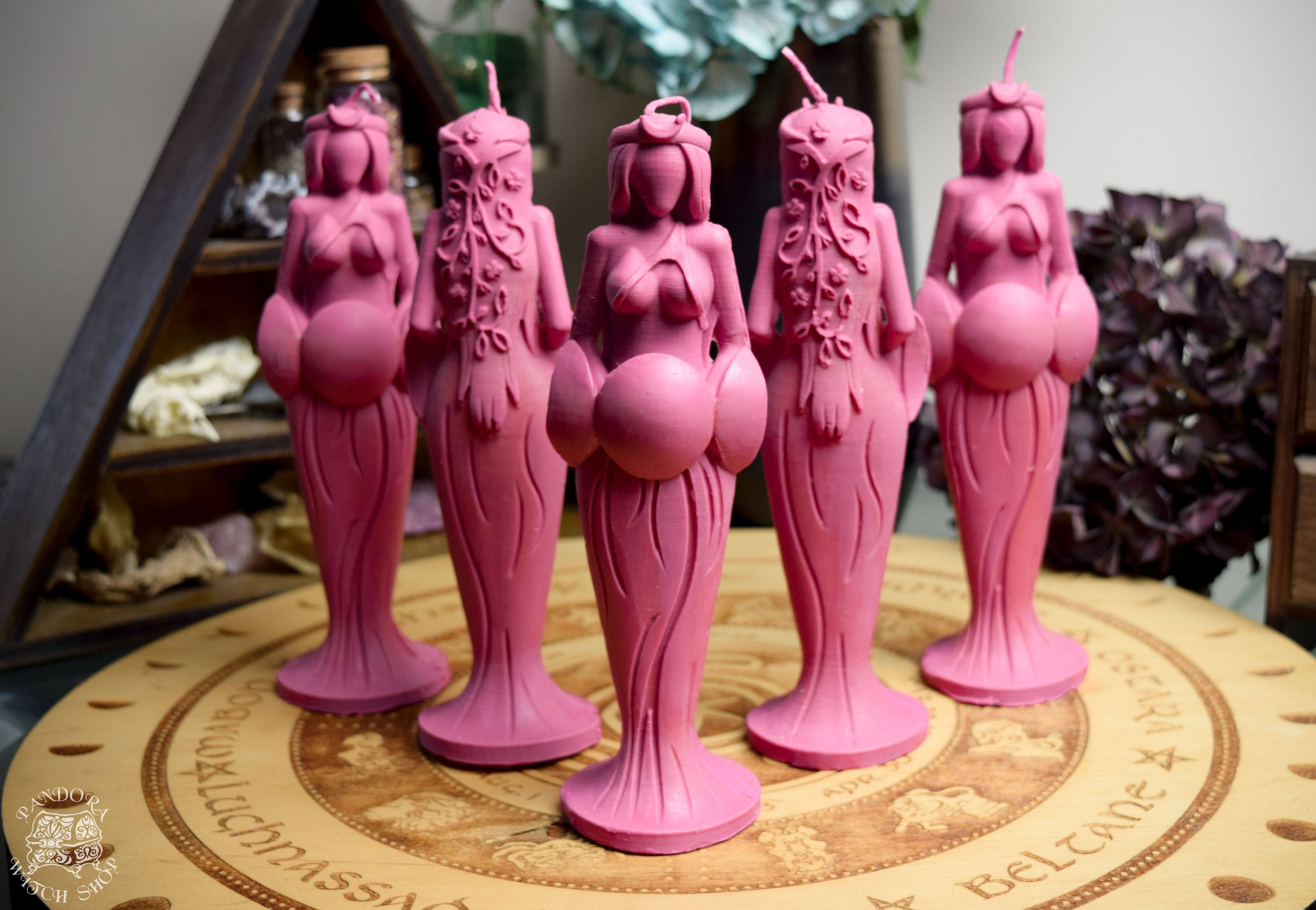 Candle - Great Goddess Of Love - Beeswax Candle