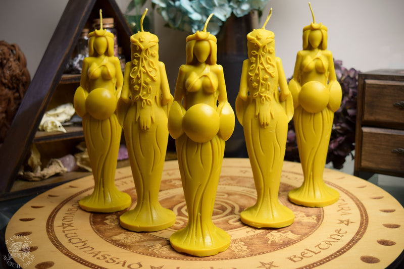 Candle - Great Goddess Of The Sun - Beeswax Candle