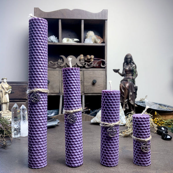 Light purple Honeycomb Candle