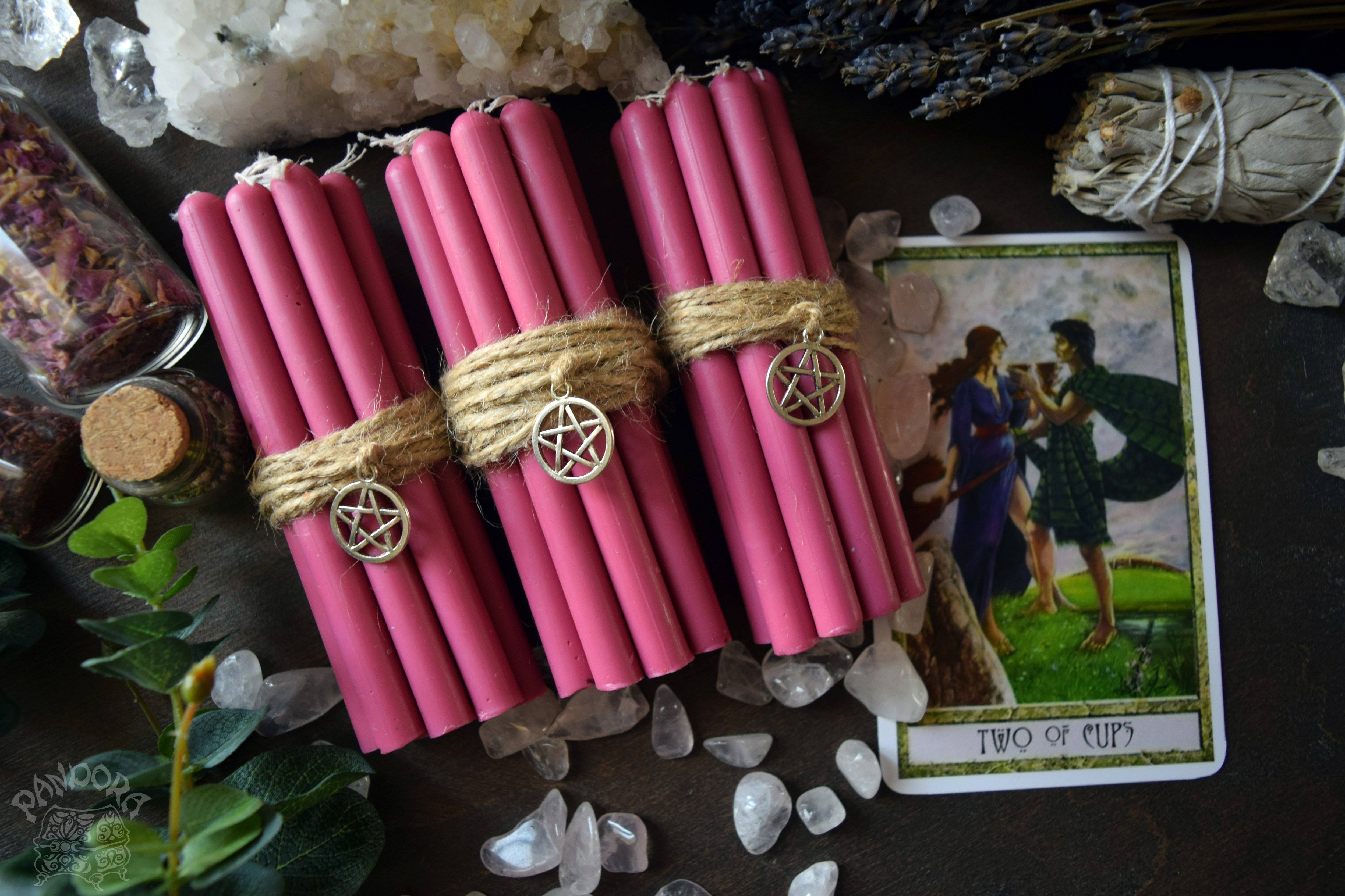 Candle - Pink Beeswax Candles