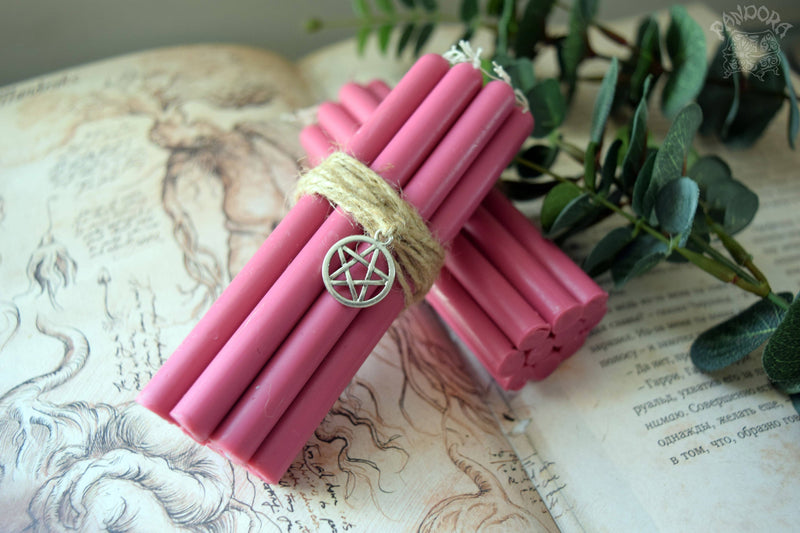 Candle - Pink Beeswax Candles