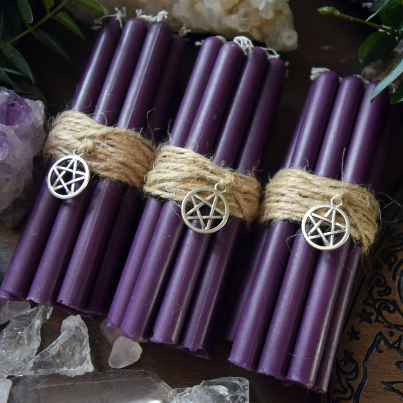 Candle - Purple Beeswax Candles