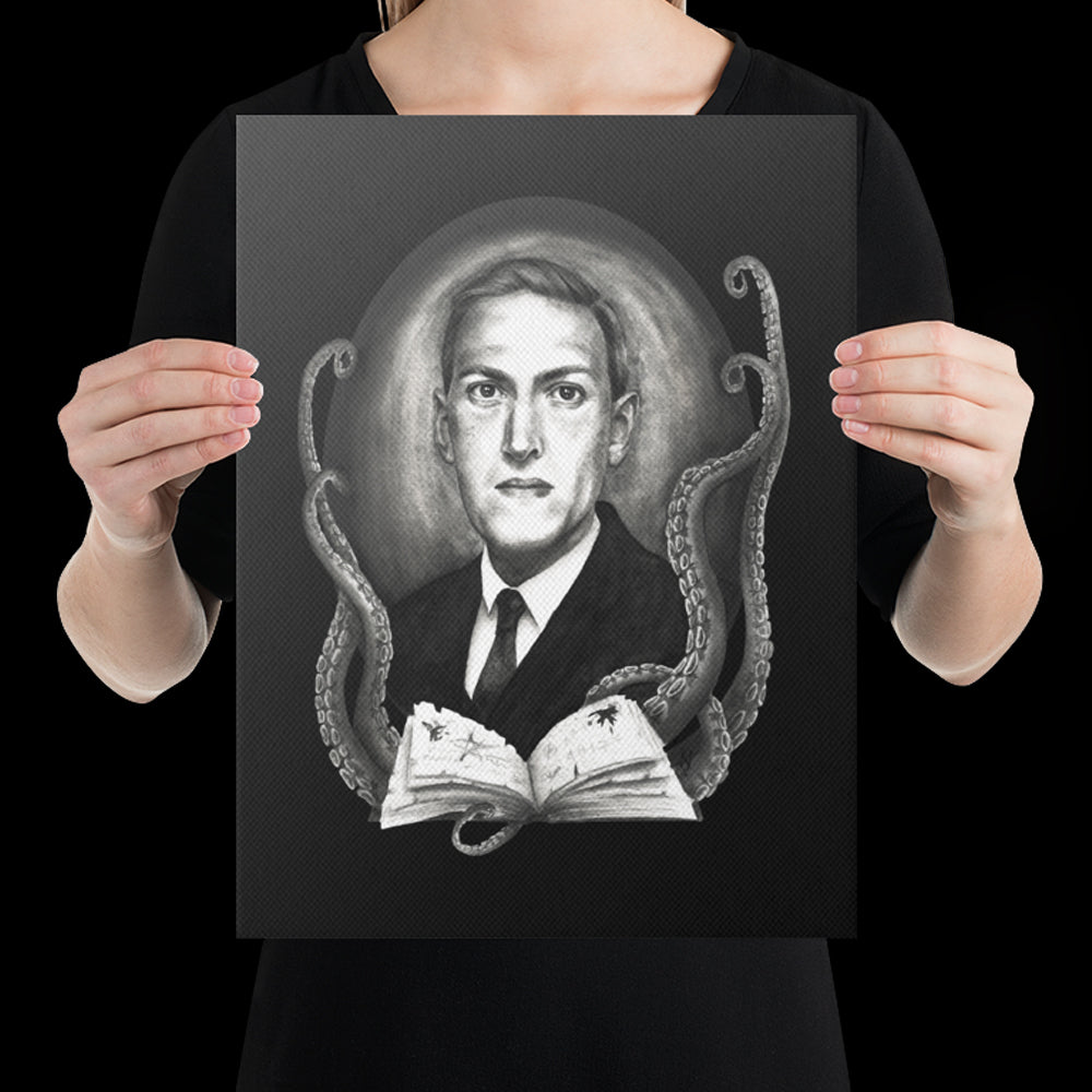 H. P. Lovecraft Black - Canvas