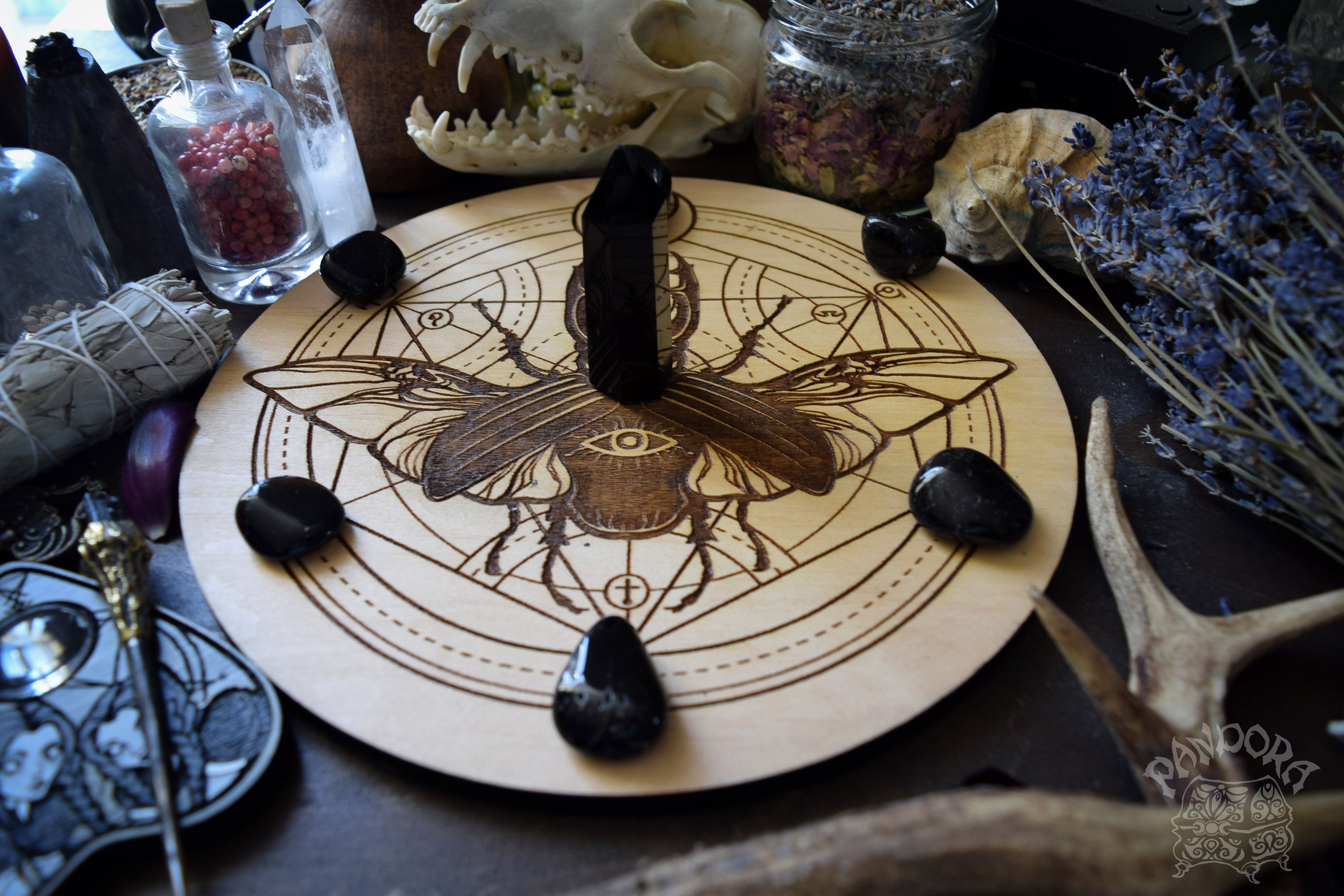 Magic Beetle  - Altar Pentacle - Natural