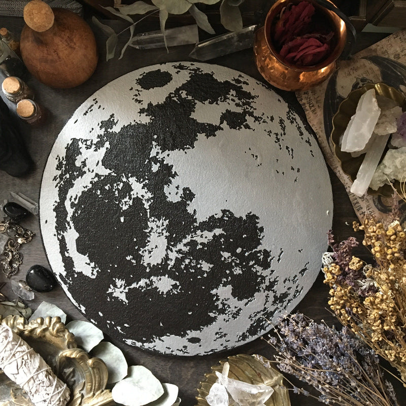 Moon - Altar Pentacle - Black\Silver