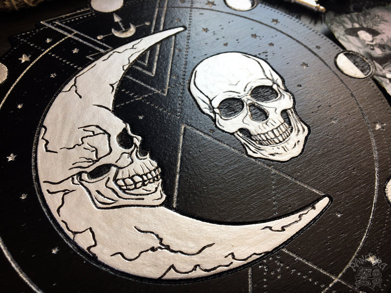 Moon Skull - Altar Pentacle - Black\Silver