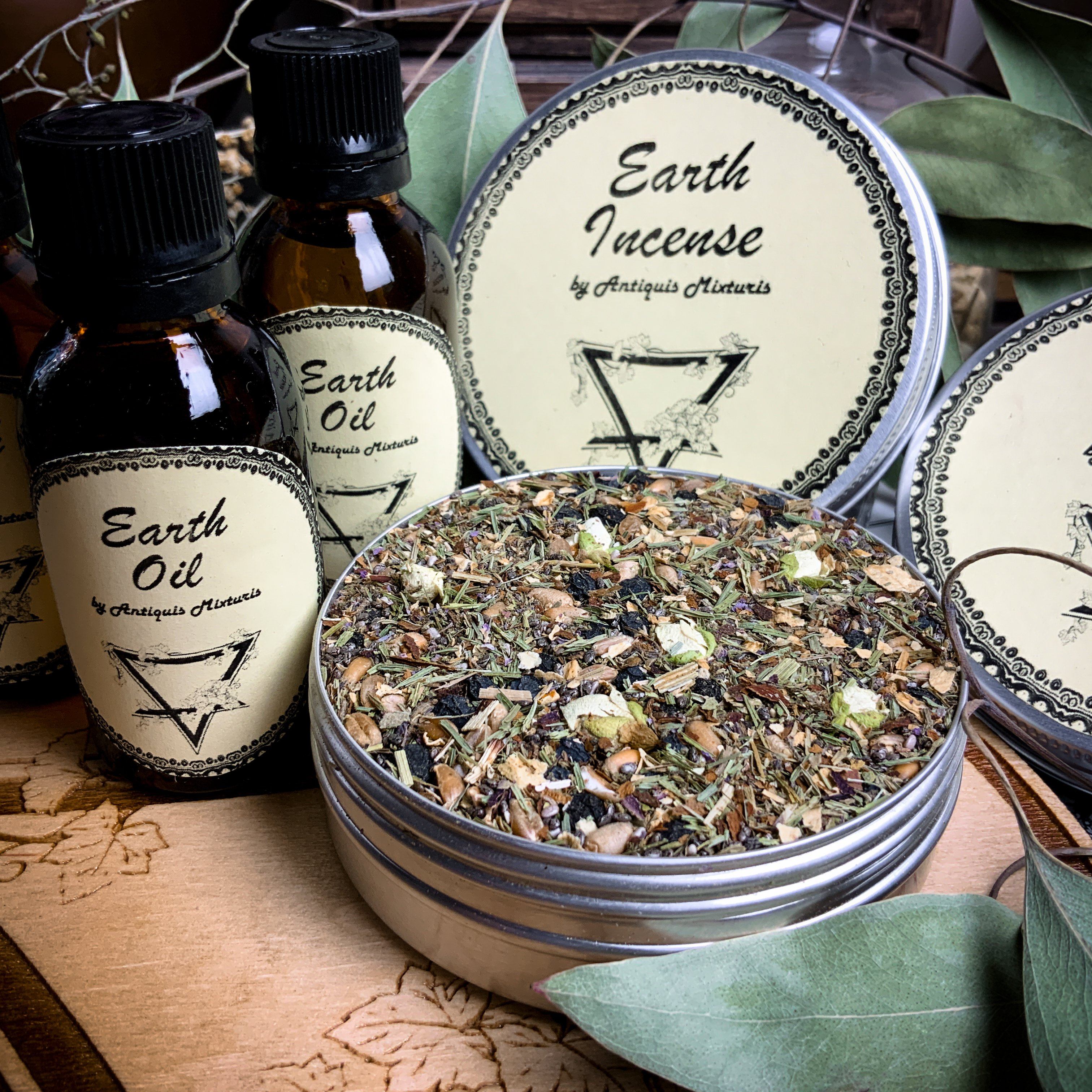 Oil - Earth Set -  Oil And Incense - Elemental Magic