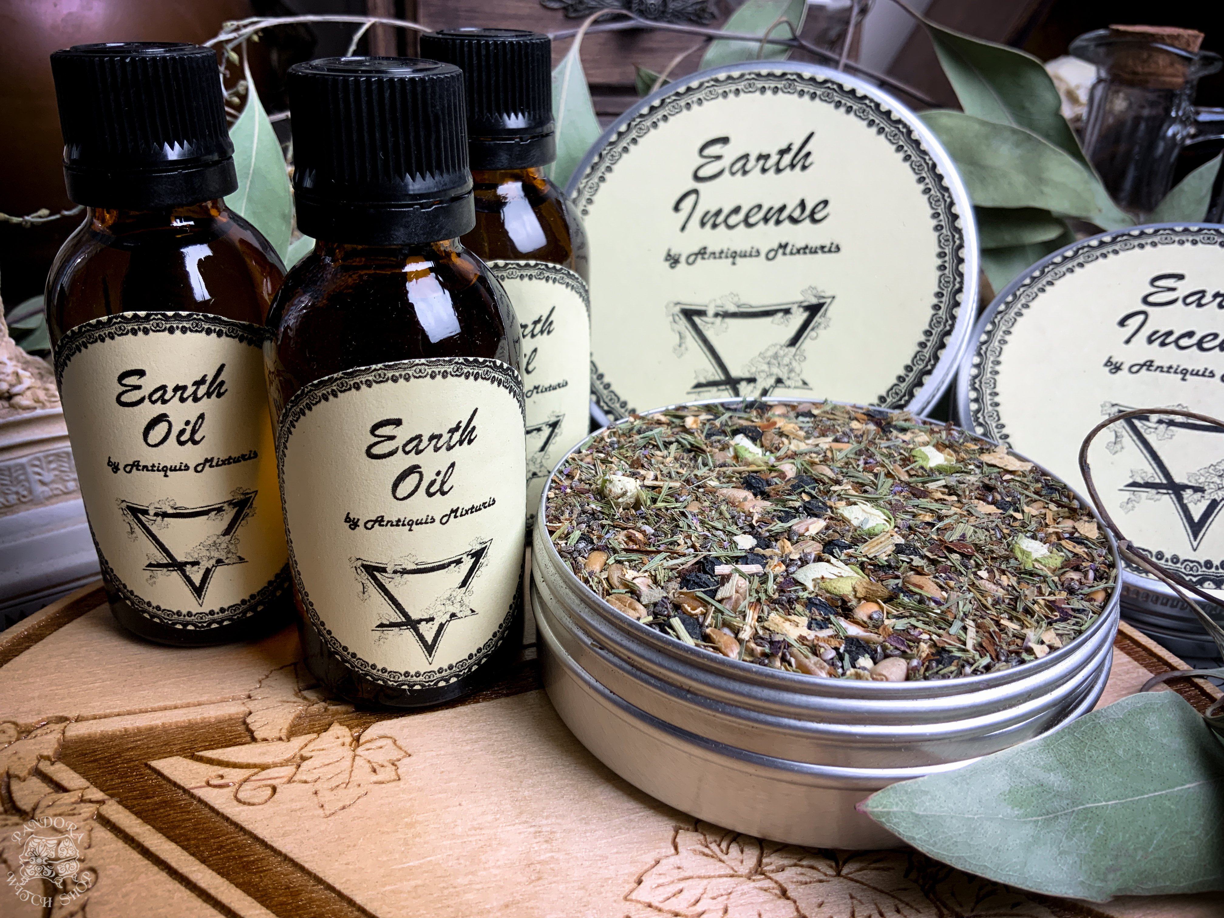 Oil - Earth Set -  Oil And Incense - Elemental Magic