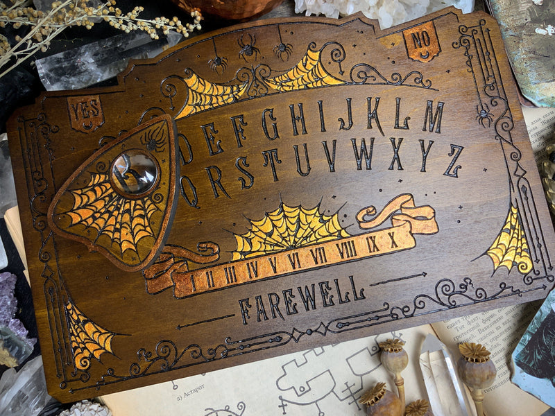 Ouija Board - Arcane Arachnid Dark wood