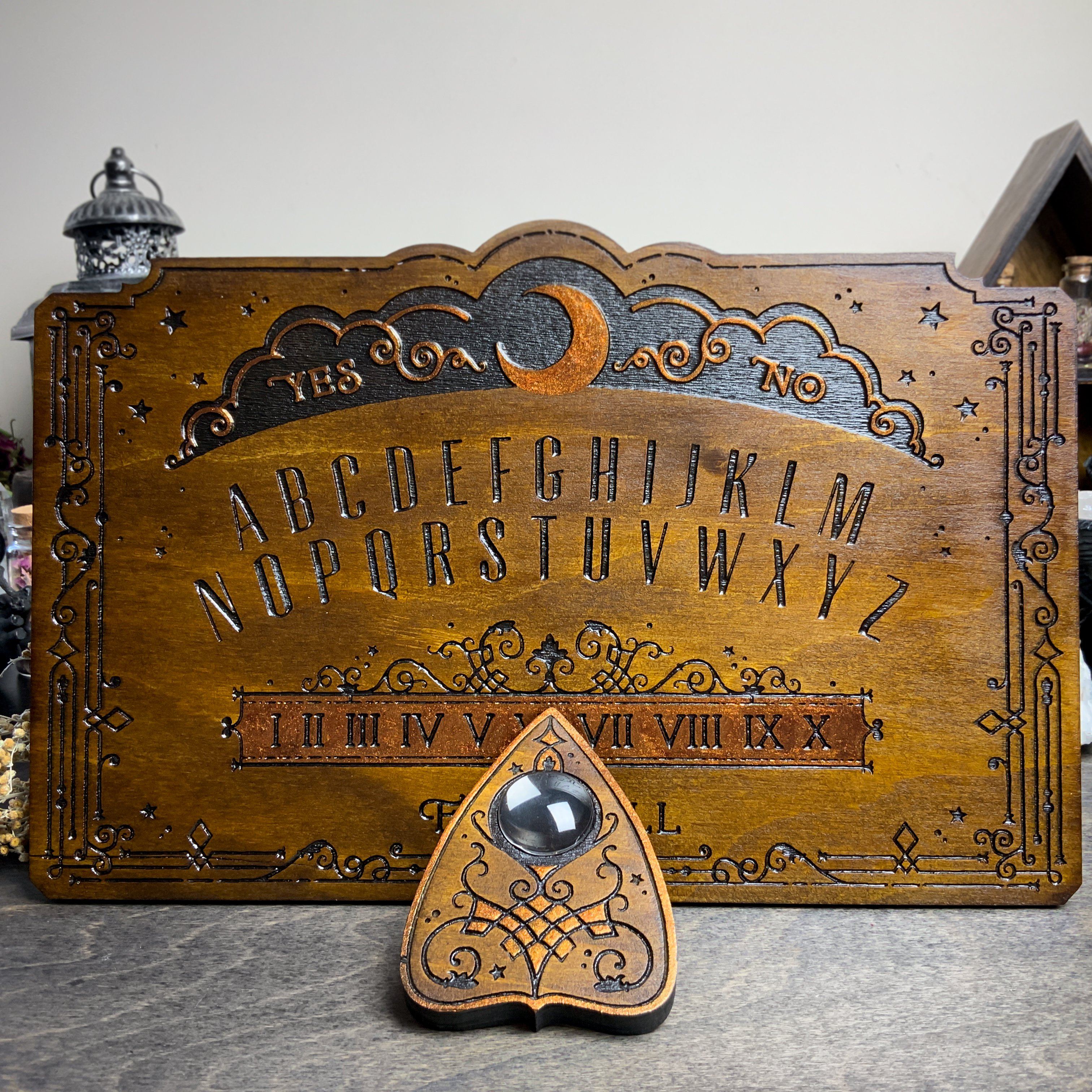 Ouija Board - Lunar Filigree Dark wood