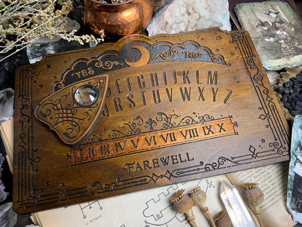 Ouija Board - Lunar Filigree Dark wood