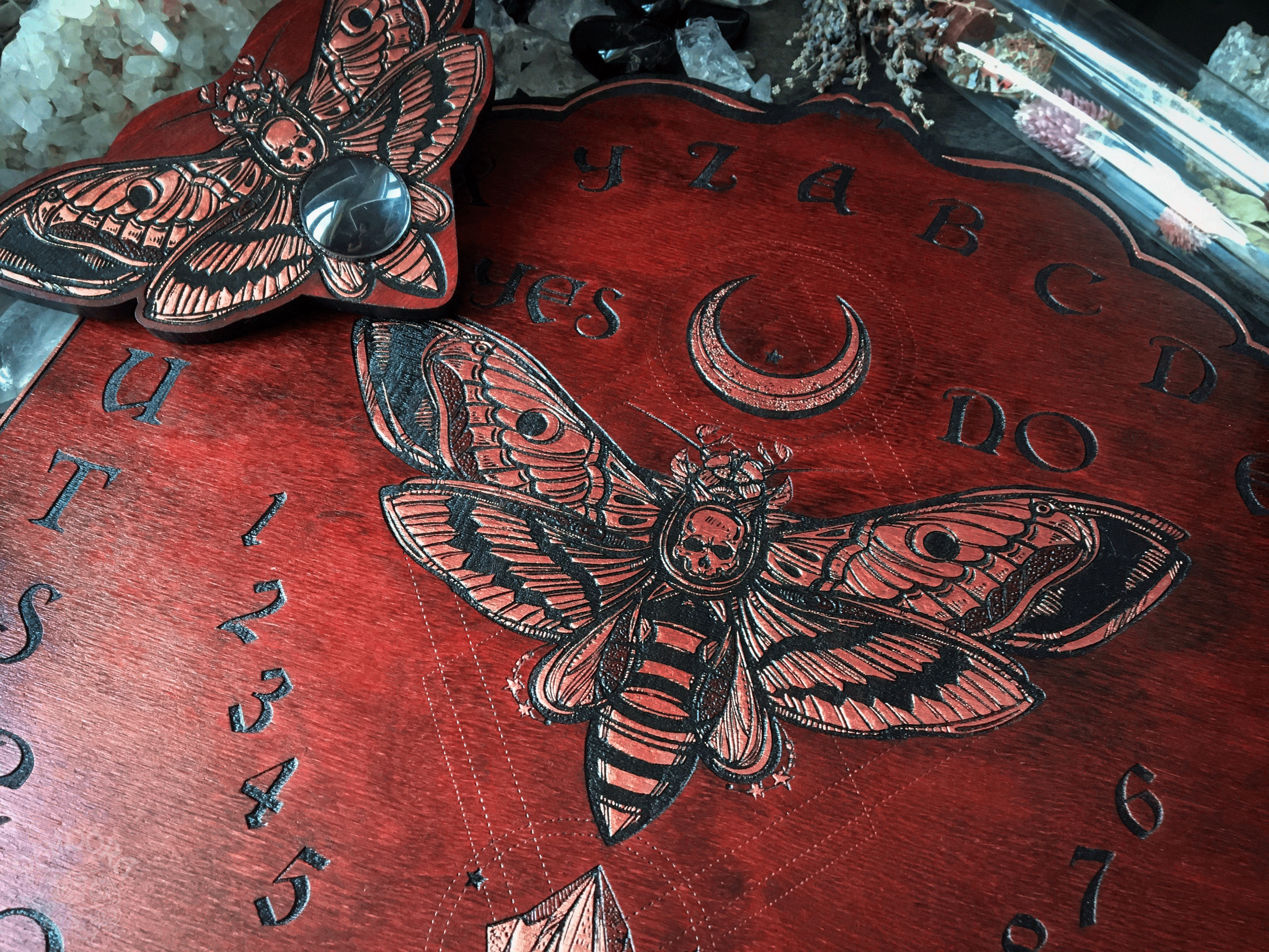 Ouija Board Cooper Death's head moth - Vintage style