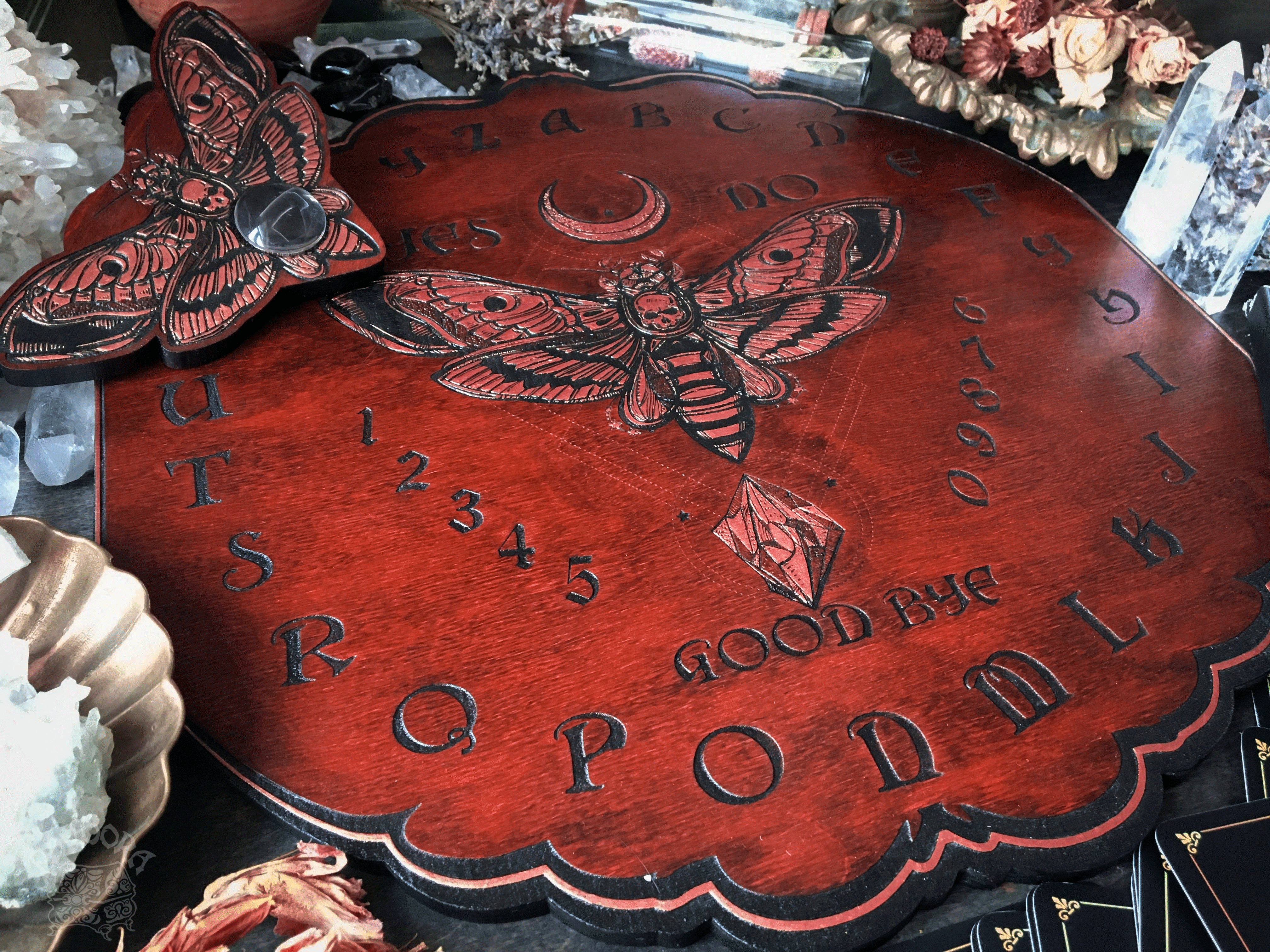 Ouija Board Cooper Death's head moth - Vintage style