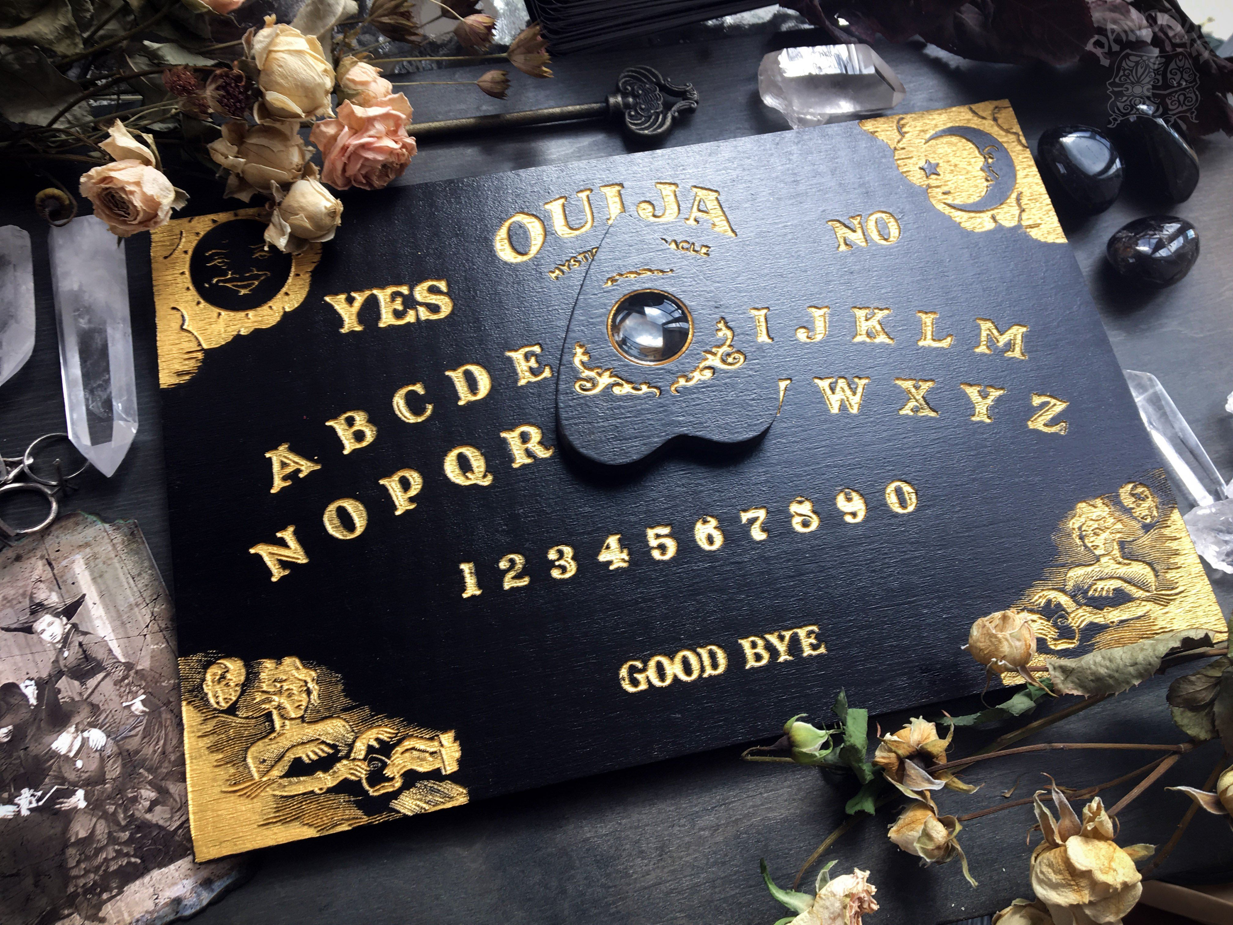 Ouija Board, Witch Board, Talking Board for calling spirits in traditional classic design