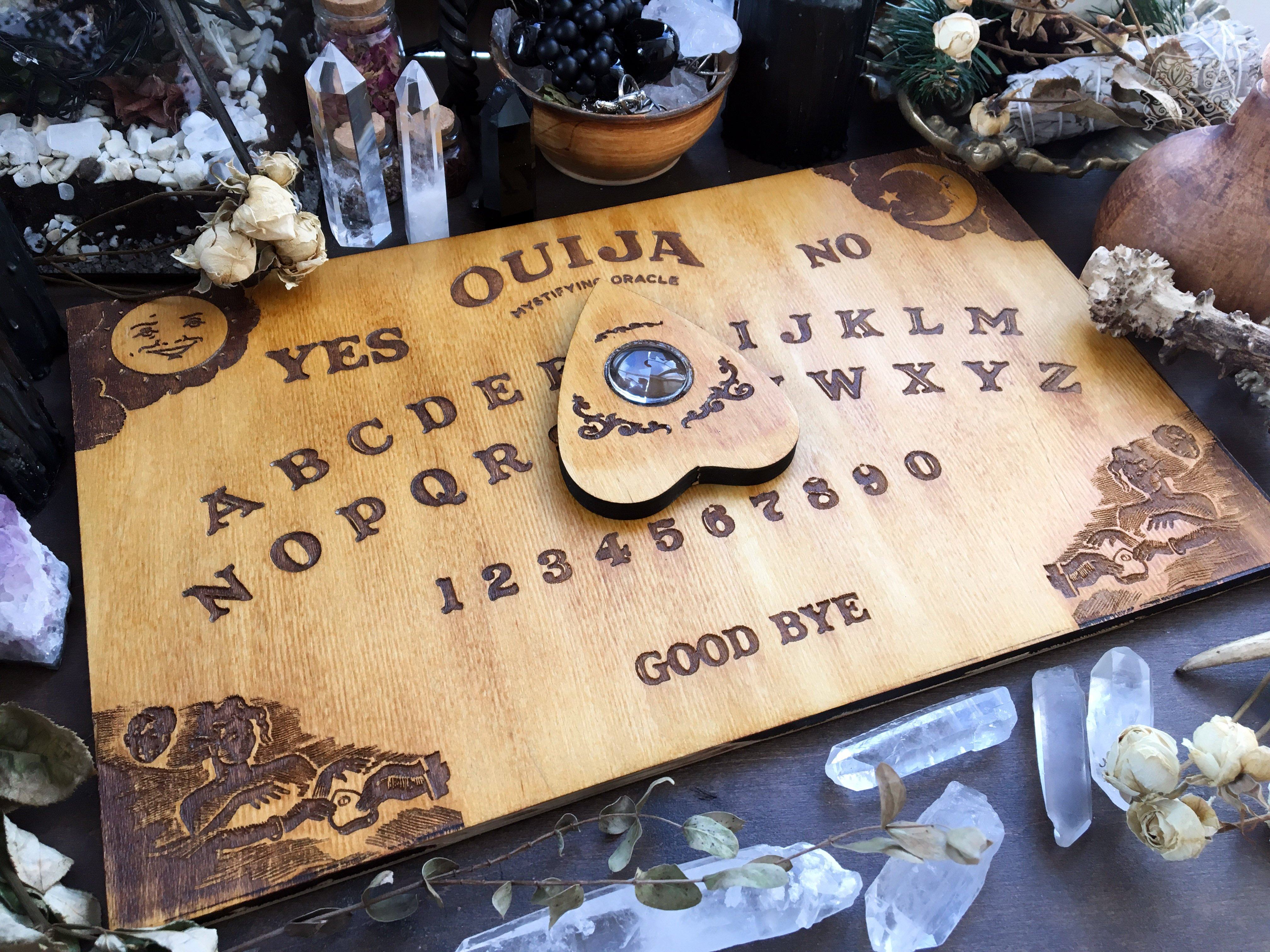 Ouija Board, Witch Board, Talking Board for calling spirits in traditional classic design