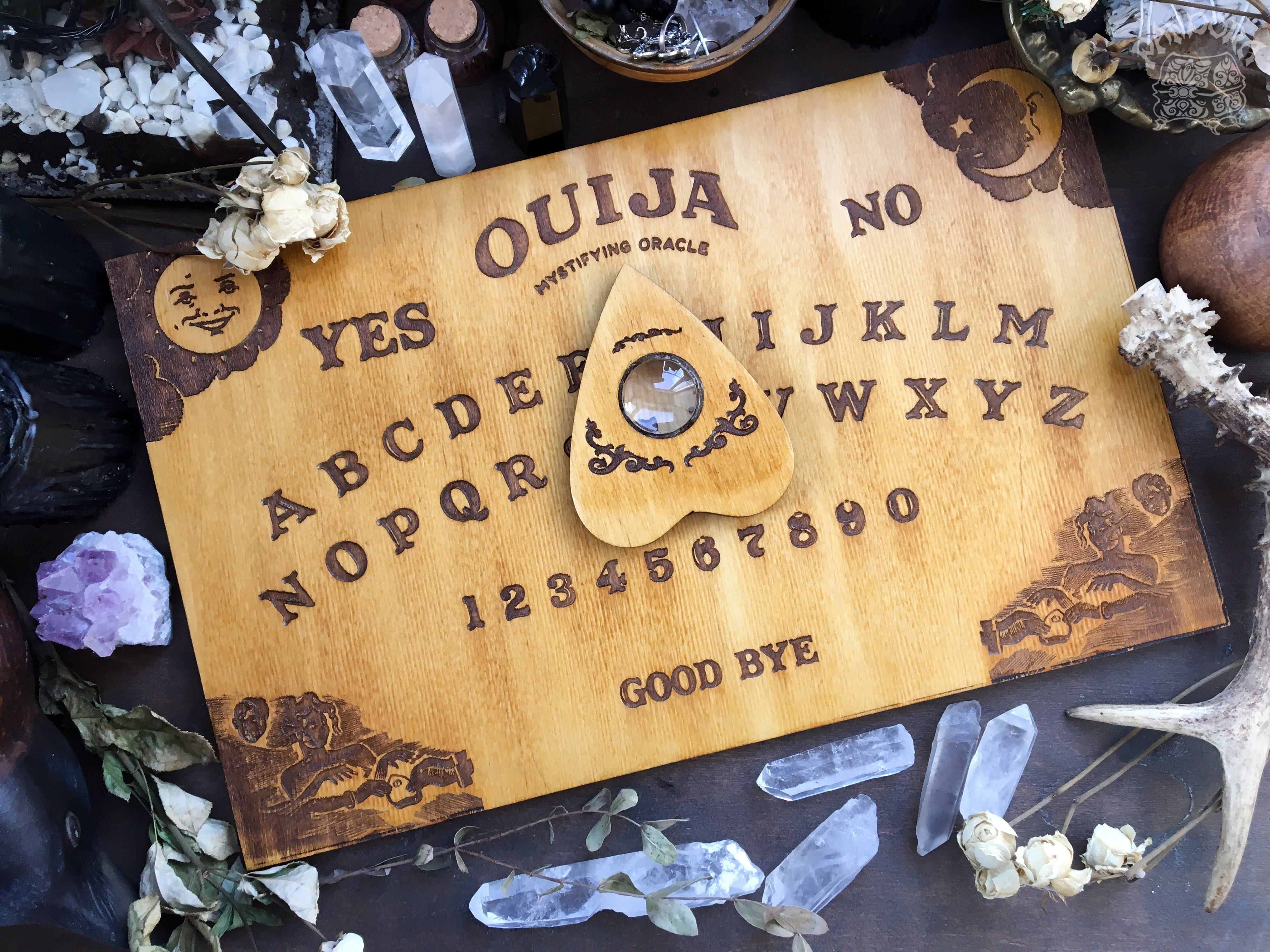 Ouija Board, Witch Board, Talking Board for calling spirits in traditional classic design