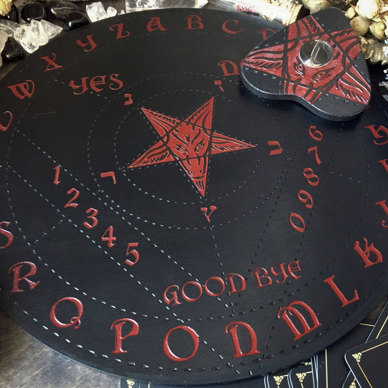 Ouija Board, Witch Board, Talking Board for calling spirits with Baphomet, Samael, Lucifer, Satan, Devil