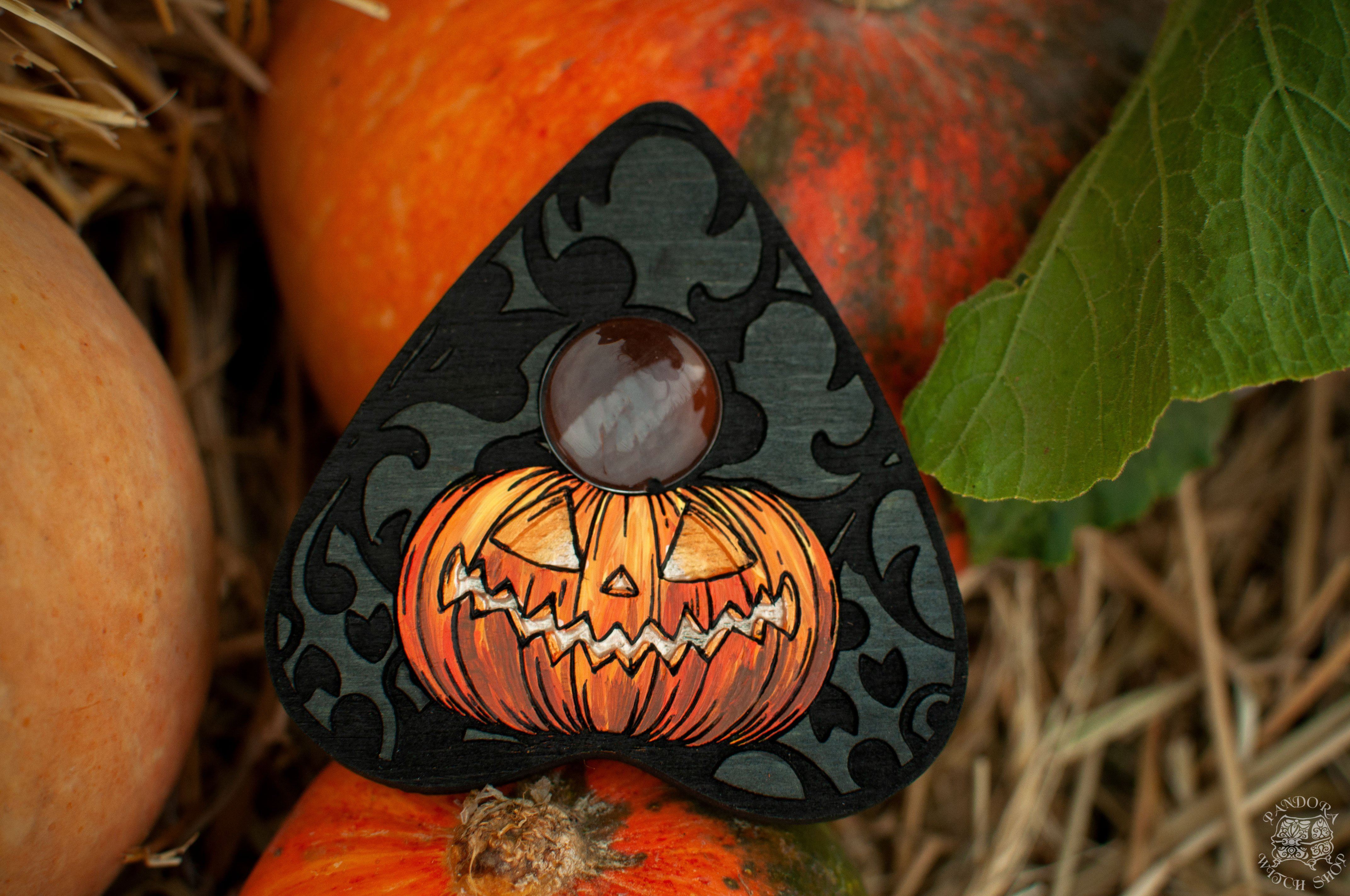 Ouija Planchette - Planchette - Lady Pumpkin - Gray