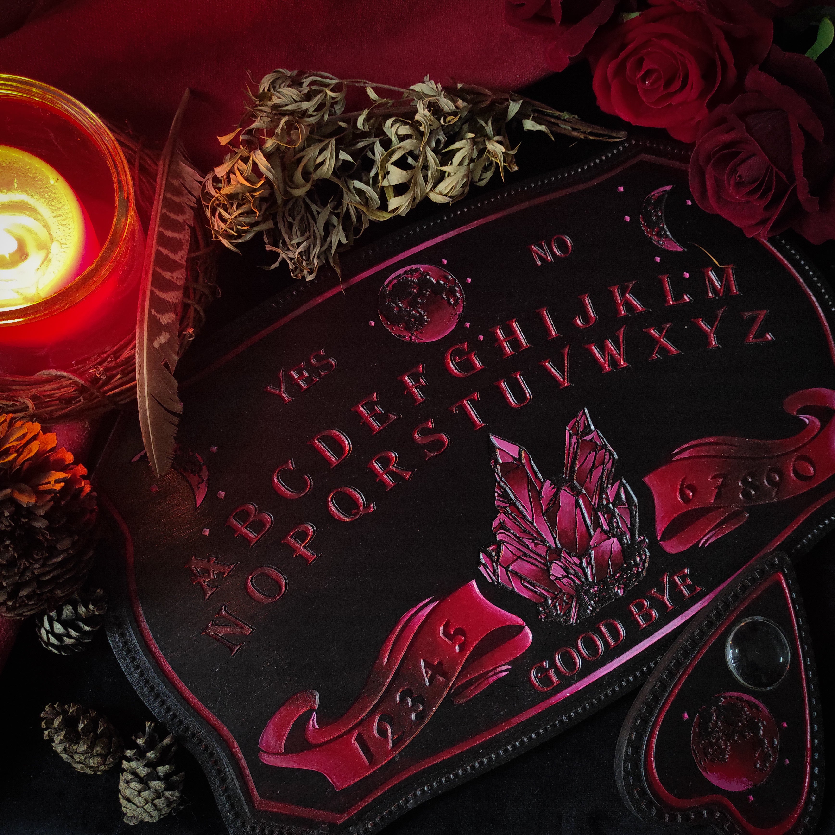 Ouija Board - Black and Bloody Crystals