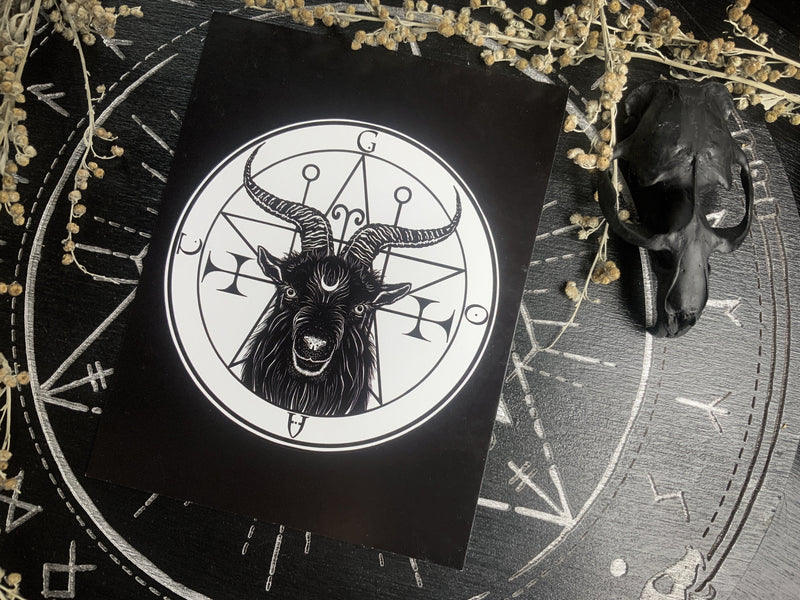 Postcard - Familiar Goat