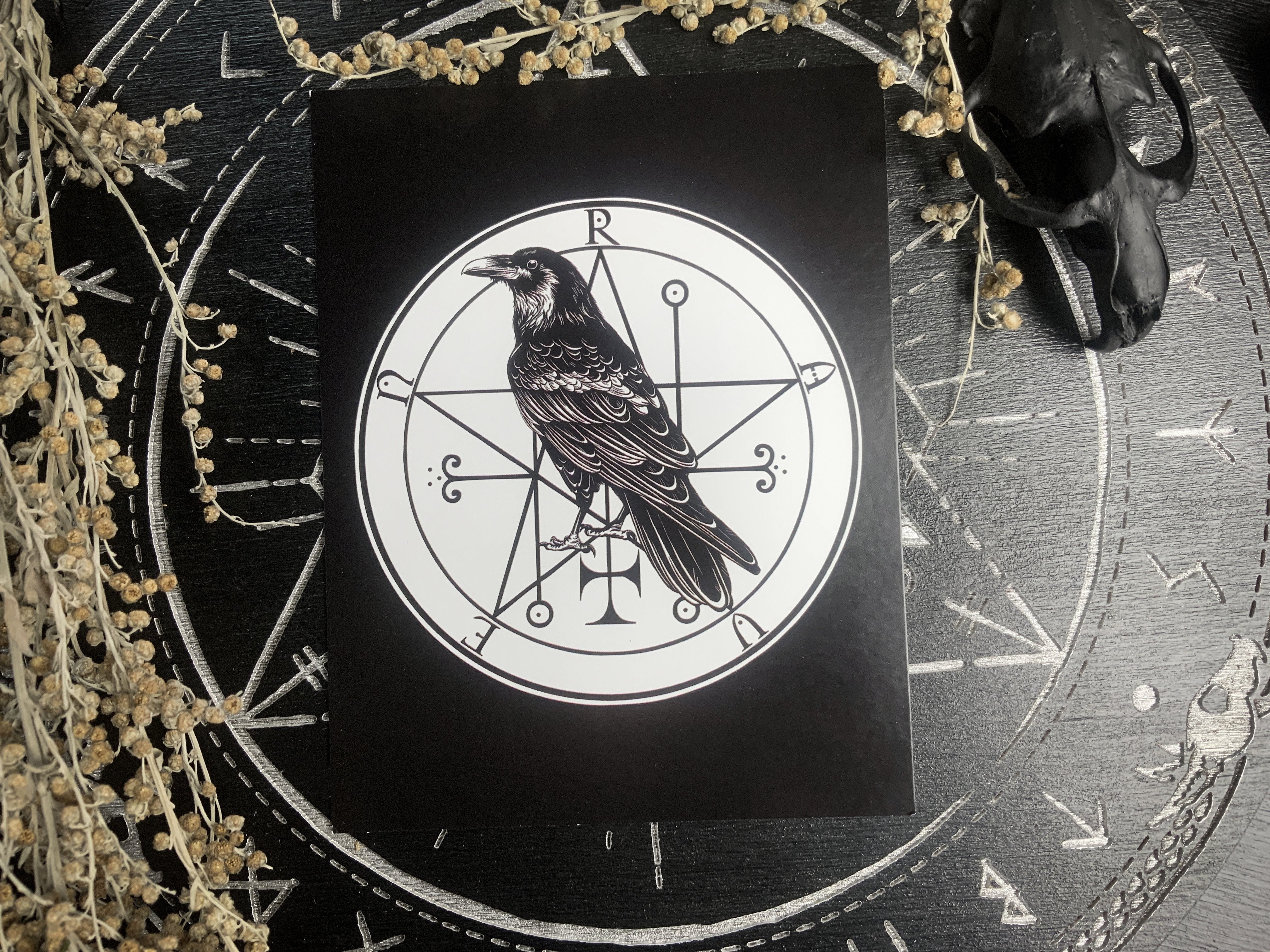 Postcard - Familiar Raven