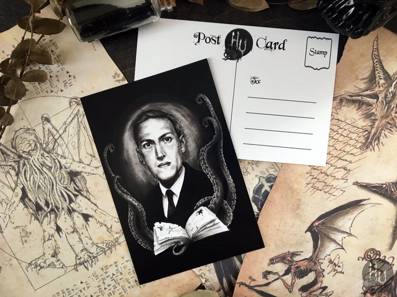 Postcard H. P. Lovecraft - Black / White