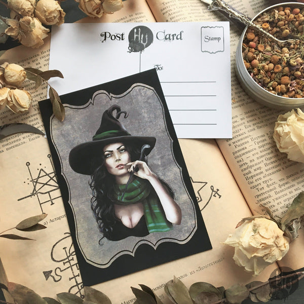 Postcard "Witch"