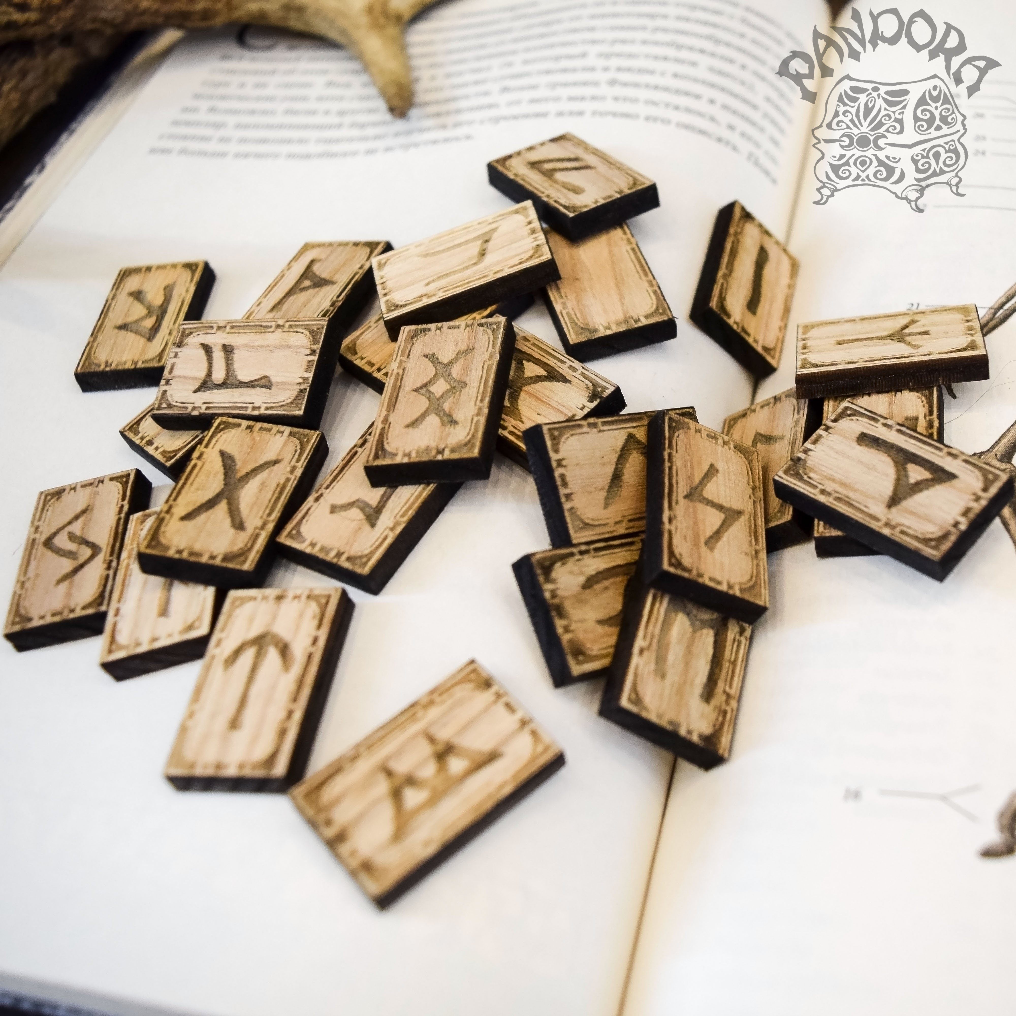 Rune - Elder Futhark, Runes, Ash Wood + Blank Rune