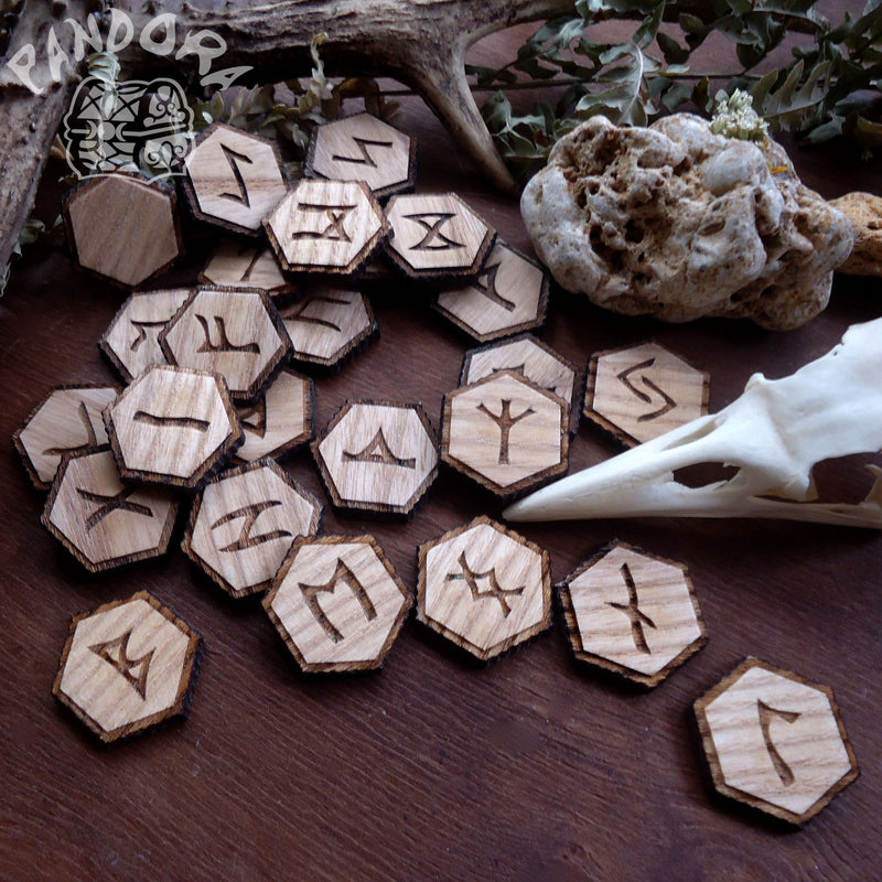 Rune - Elder Futhark, Runes, Ash Wood + Blank Rune