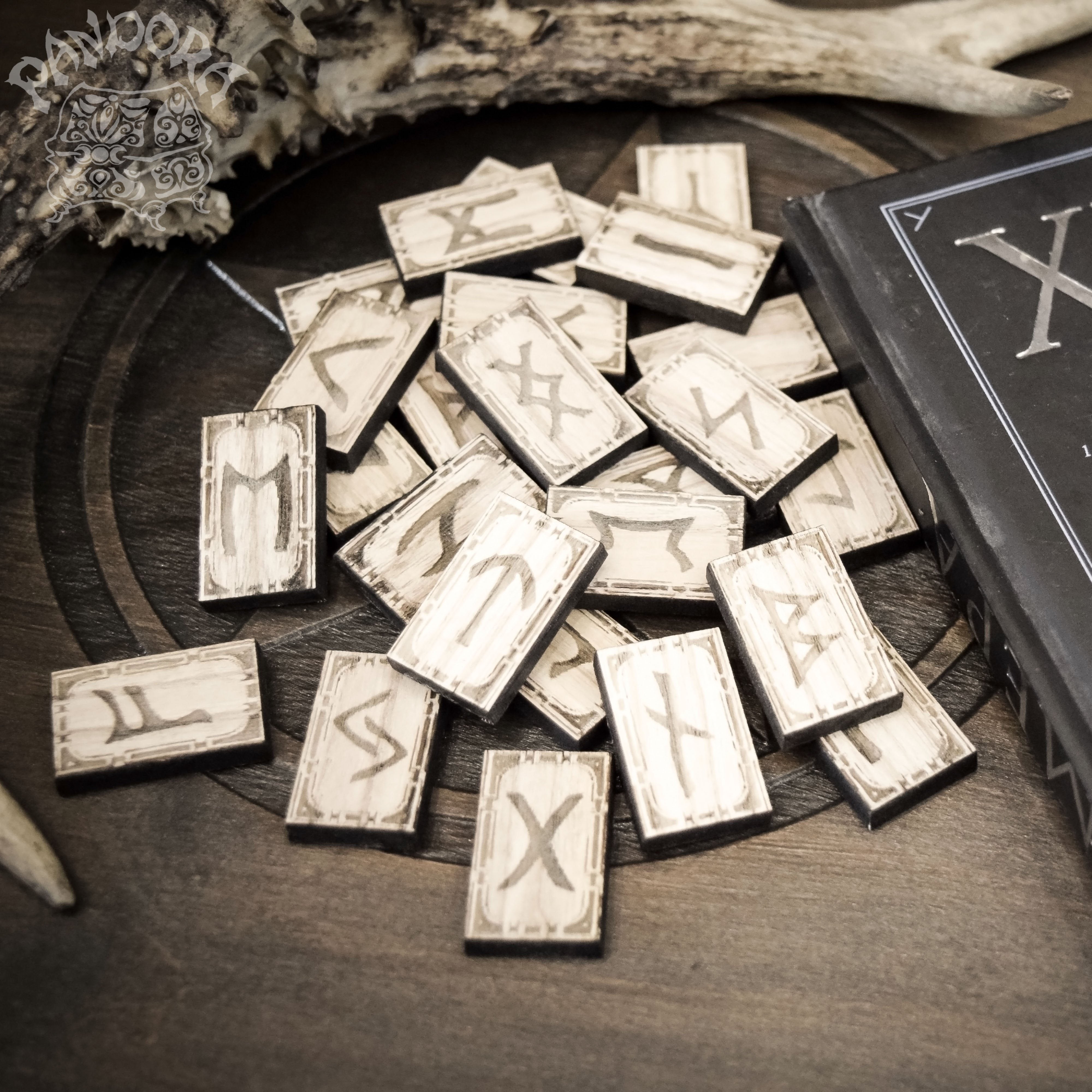 Rune - Elder Futhark, Runes, Ash Wood + Blank Rune