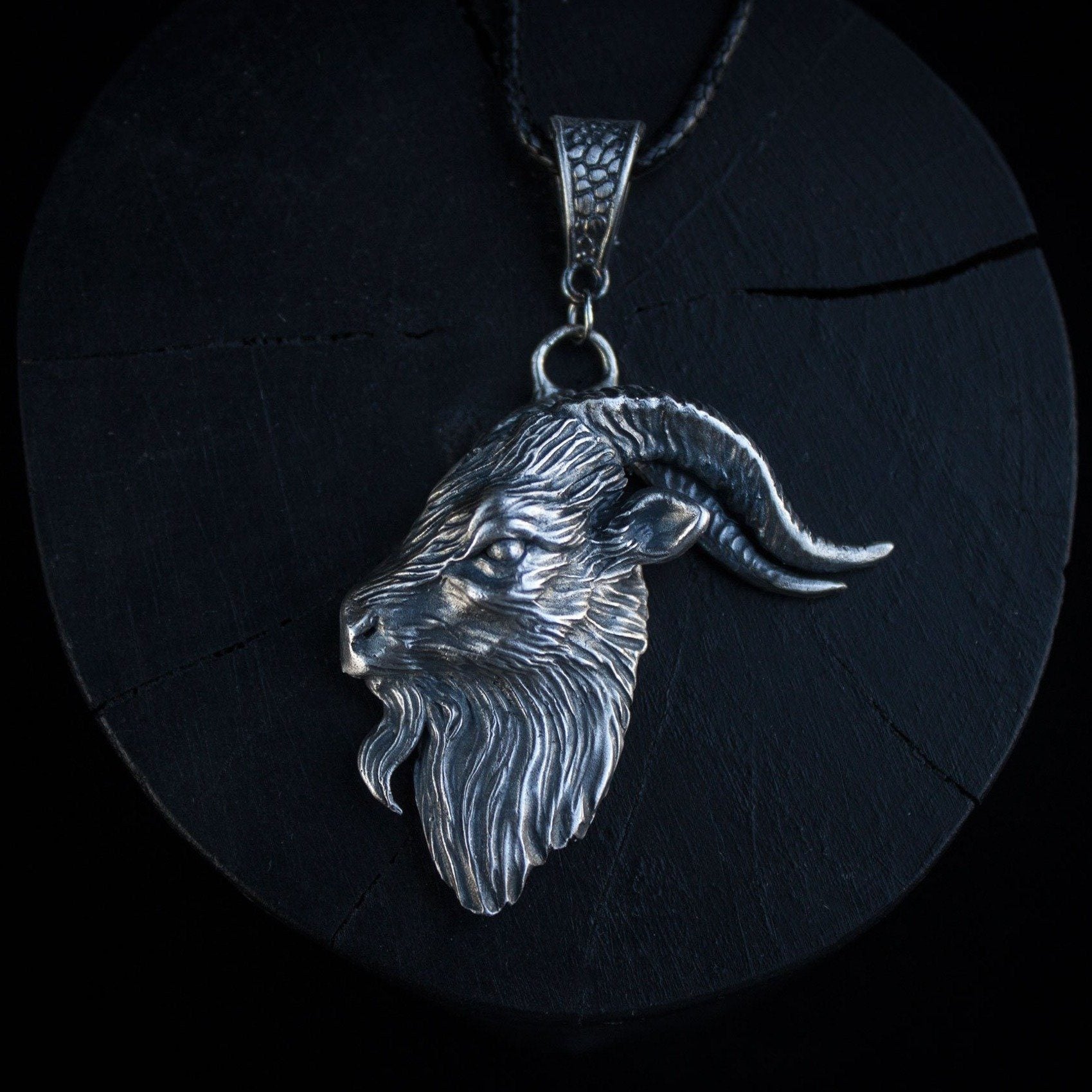 Silver Pendant "Black Phillip"