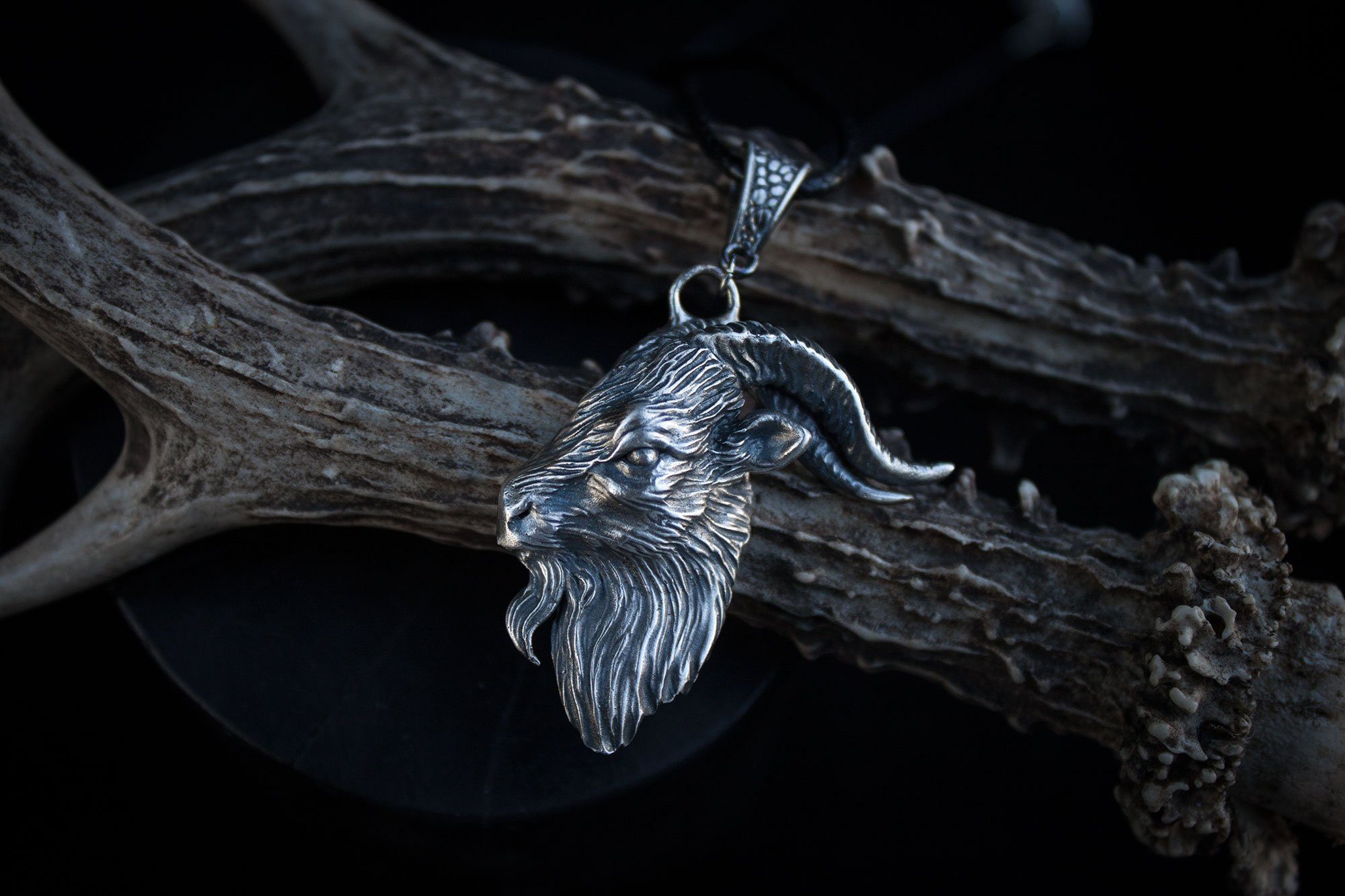 Silver Pendant "Black Phillip"