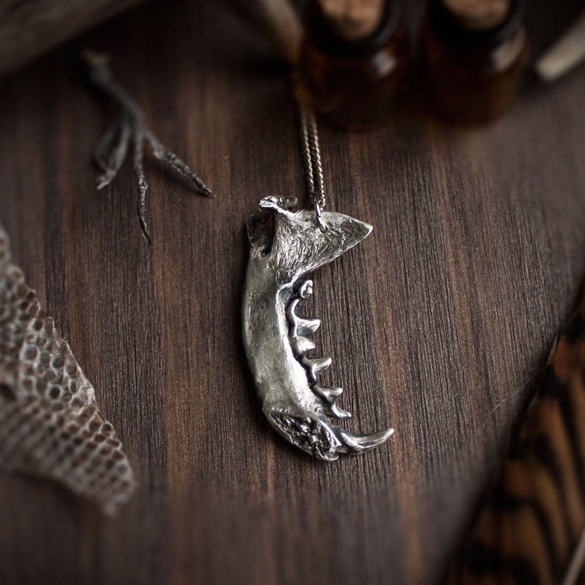 Silver Pendant "Jaw"