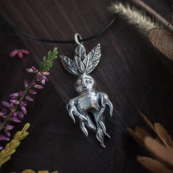 Silver Pendant "Mandrake"